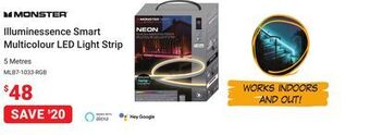 Visions Electronics Monster illuminessence smart multicolour led light strip offer