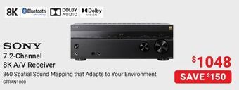 Visions Electronics Sony 7.2-channel 8k a/v receiver offer