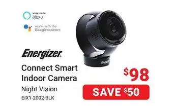 Visions Electronics Energizer connect smart indoor camera offer