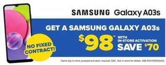 Visions Electronics Samsung galaxy a03s offer