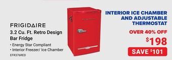 Visions Electronics Frigidaire 3.2 cu. ft. retro design bar fridge offer