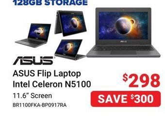 Visions Electronics Asus flip laptop intel celeron n5100 offer