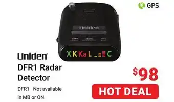 Visions Electronics Uniden dfr1 radar detector offer