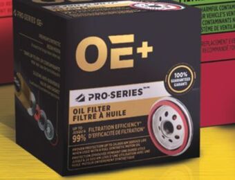 PartSource Pro-series oe+ oil filters offer