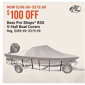 Bass Pro Bass pro shops® rss v-hull boat covers offer