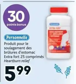 Brunet Personnelle Produit pour le soulagement des brûlures d'estomac Extra fort 25 comprimés offer