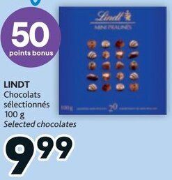 Brunet LINDT Selected chocolates100g offer