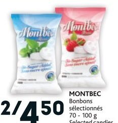 Brunet MONTBEC 70 - 100 g Selected candies offer
