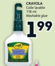 Brunet CRAYOLA 118 ml Washable glue offer