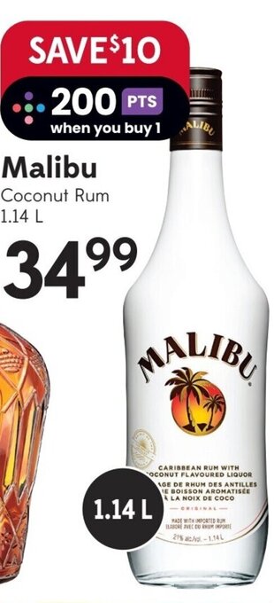 Sobeys Malibu Coconut Rum 1.14 L offer