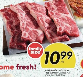 Sobeys Fresh Beef Chuck Short Ribs offer