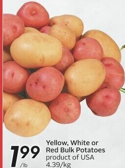 Sobeys Yellow, White or Red Bulk Potatoes offer