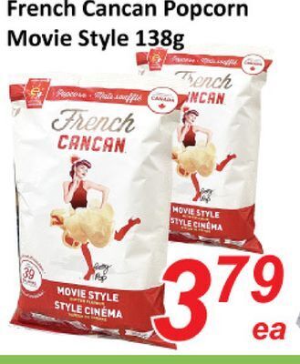 Seasons Foodmart French cancan popcorn movie style offer