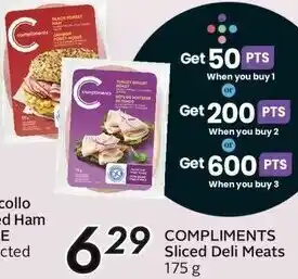 Sobeys COMPLIMENTS Sliced Deli Meats 175 g offer