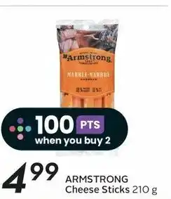 Sobeys ARMSTRONG Cheese Sticks 210 g offer