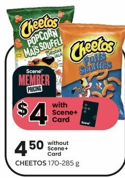 Sobeys CHEETOS 170-285 g offer