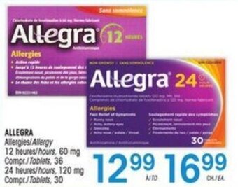 Uniprix ALLEGRA offer