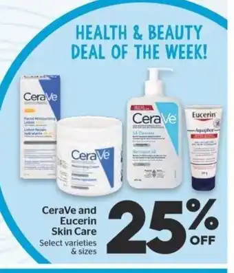 Calgary Co-op CeraVe and Eucerin Skin Care offer