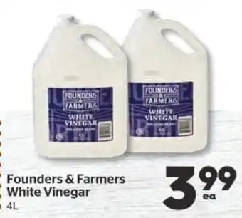 Calgary Co-op Founders & Farmers White Vinegar 4L offer