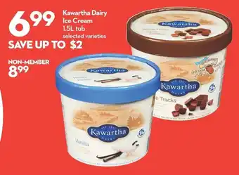 Longo's Kawartha Dairy Ice Cream 1.5L tub offer