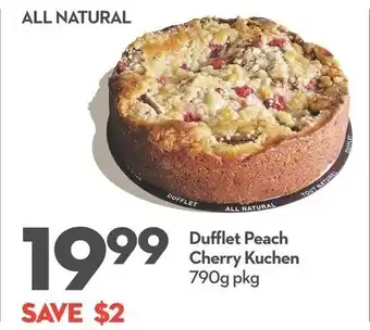 Longo's Dufflet Peach Cherry Kuchen 790g pkg offer