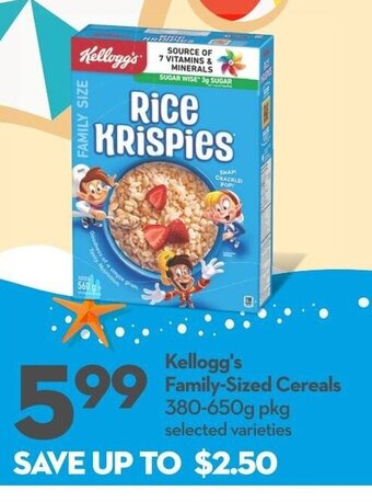 Longo's Kellogg's Family-Sized Cereals 380-650g offer