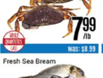 Nations Fresh Foods Live single claw 8 c crab offer
