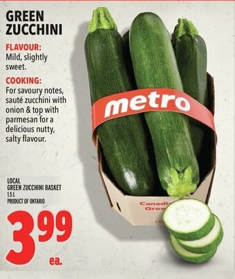 Metro GREEN ZUCCHINI offer