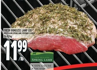 Metro FRESH BONELESS LAMB LEG offer