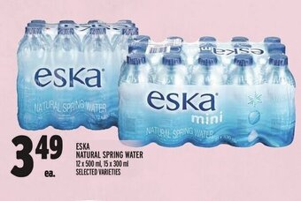 Metro ESKA NATURAL SPRING WATER offer