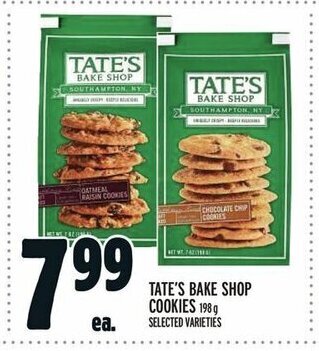 Metro TATE'S BAKE SHOP COOKIES 198 g offer