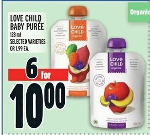 Metro LOVE CHILD BABY PURÉE 128 ml offer