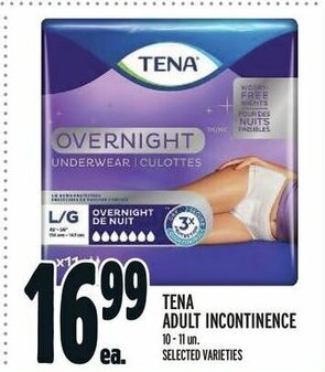 Metro TENA ADULT INCONTINENCE offer