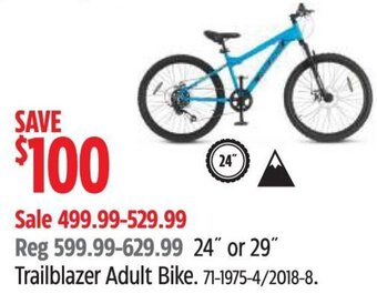 Canadian Tire 24" or 29" Trailblazer Adult Bike offer