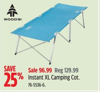 Canadian Tire Instant XL Camping Cot offer
