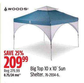 Canadian Tire Big Top 10 x 10' Sun Shelter offer