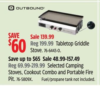Canadian Tire Tabletop Griddle Stove offer