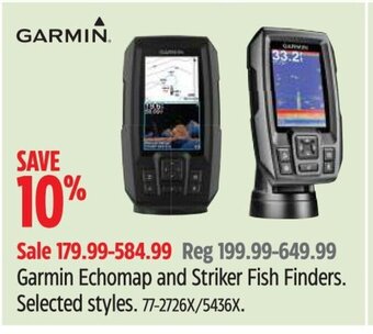Canadian Tire Garmin Echomap and Striker Fish Finders offer