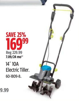 Canadian Tire 14" 10A Electric Tiller offer