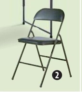 Canadian Tire Padded Black Vinyl Folding Chair offer