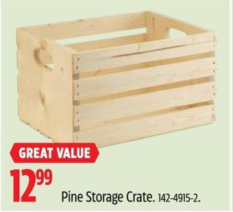Canadian Tire Pine Storage Crate offer