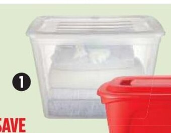 Canadian Tire 72L Clear Tote offer
