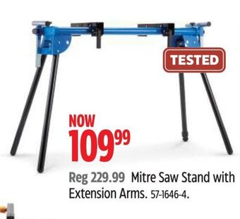 Canadian Tire Mitre Saw Stand with Extension Arms offer