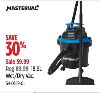 Canadian Tire 18.9L Wet/Dry Vac offer