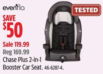 Canadian Tire Chase Plus 2-in-1 Booster Car Seat. offer
