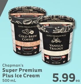 IGA Chapman's Super Premium Plus Ice Cream 500 mL offer