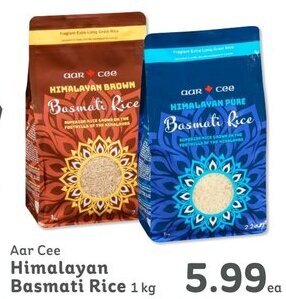 IGA Aar Cee Himalayan Basmati Rice 1kg offer
