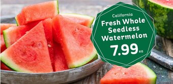 IGA California Fresh Whole Seedless Watermelon offer