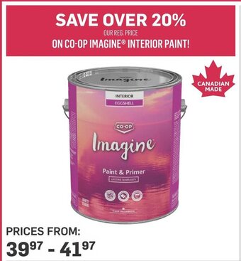 Co-op CO-OP IMAGINE® INTERIOR PAINT! offer