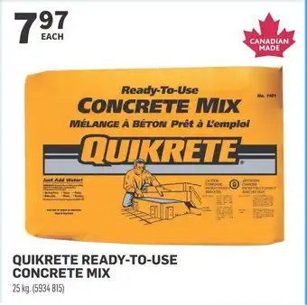 Co-op QUIKRETE READY-TO-USE CONCRETE MIX 25 kg offer